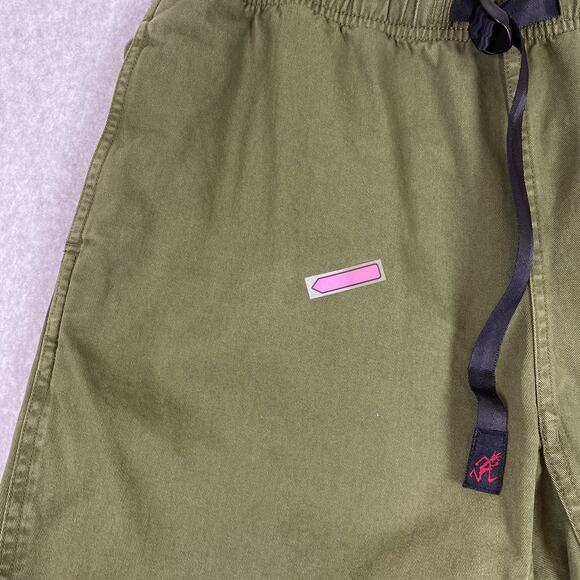 Gramicci Shorts Mens L Olive Green Belted Waist Bermuda Short - Picture 3 of 7